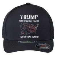 Trump Better Coverage Than 5g Can You Hear Us Now Usa Map Flexfit Unipanel Trucker Cap