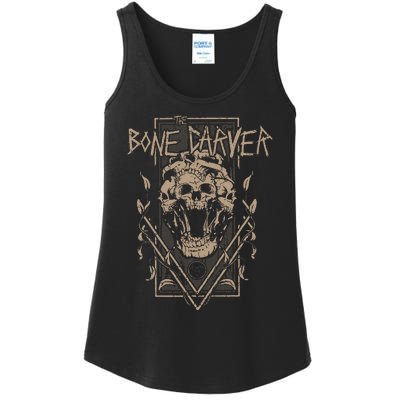 The Bone Carver Death God Skeleton Spicy Books Ladies Essential Tank