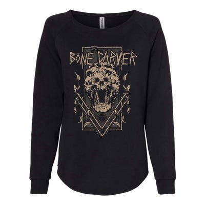 The Bone Carver Death God Skeleton Spicy Books Womens California Wash Sweatshirt