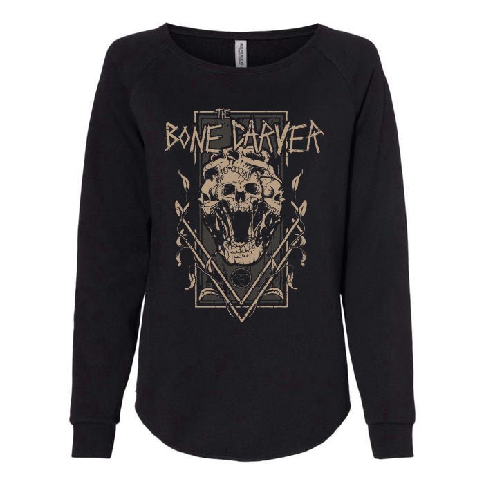 The Bone Carver Death God Skeleton Spicy Books Womens California Wash Sweatshirt