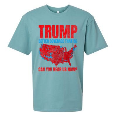 Trump Better Coverage Than 5g Can You Hear Us Now Politics Sueded Cloud Jersey T-Shirt