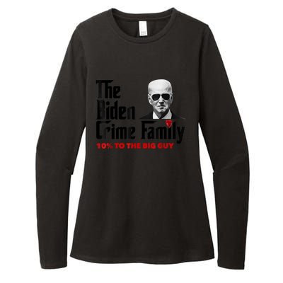 The Biden Crime Family Funny Anti Biden Liberals Democrats Womens CVC Long Sleeve Shirt