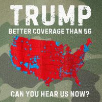Trump Better Coverage Than 5g Can You Hear Us Now? Legacy Tie Dye Trucker Hat