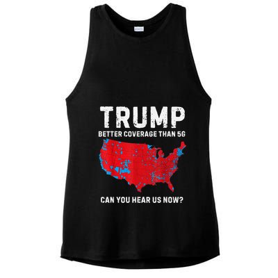Trump Better Coverage Than 5g Can You Hear Us Now? Ladies PosiCharge Tri-Blend Wicking Tank