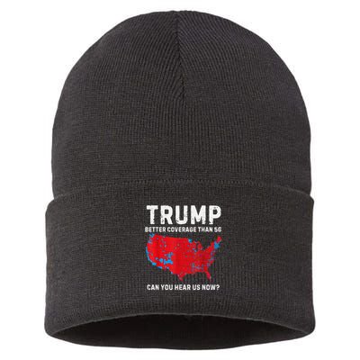 Trump Better Coverage Than 5g Can You Hear Us Now? Sustainable Knit Beanie