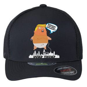 Trump Balloon Cute Gift Flexfit Unipanel Trucker Cap