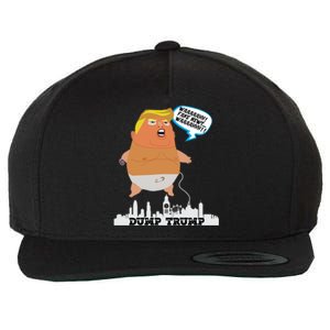 Trump Balloon Cute Gift Wool Snapback Cap