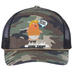 Trump Balloon Cute Gift Retro Rope Trucker Hat Cap