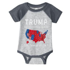 Trump Better Coverage Than 5g Can You Hear Us Now Usa Map Infant Baby Jersey Bodysuit