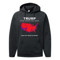 Trump Better Coverage Than Verizon Can You Hear Us Now Performance Fleece Hoodie