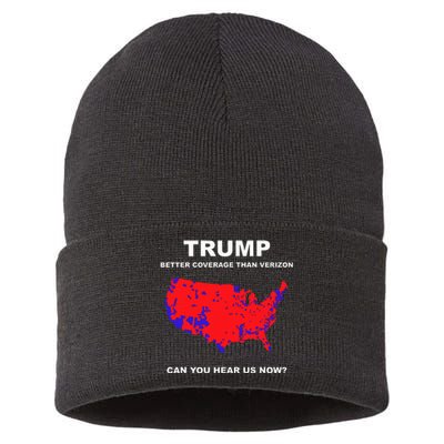 Trump Better Coverage Than Verizon Can You Hear Us Now Sustainable Knit Beanie