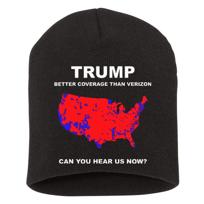 Trump Better Coverage Than Verizon Can You Hear Us Now Short Acrylic Beanie