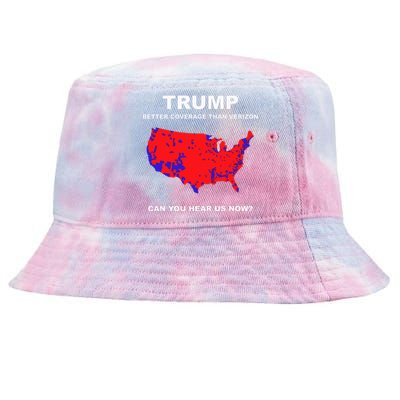 Trump Better Coverage Than Verizon Can You Hear Us Now Tie-Dyed Bucket Hat