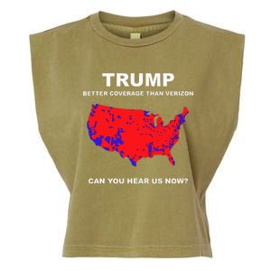 Trump Better Coverage Than Verizon Can You Hear Us Now Garment-Dyed Women's Muscle Tee