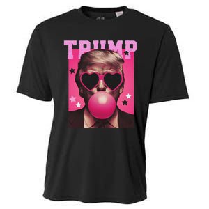 Trump Blowing Christmas Trump Cooling Performance Crew T-Shirt