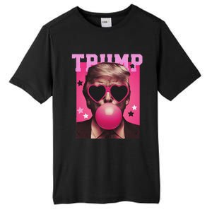 Trump Blowing Christmas Trump Tall Fusion ChromaSoft Performance T-Shirt