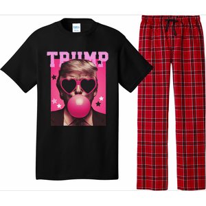 Trump Blowing Christmas Trump Pajama Set