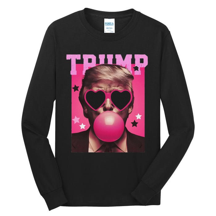 Trump Blowing Christmas Trump Tall Long Sleeve T-Shirt