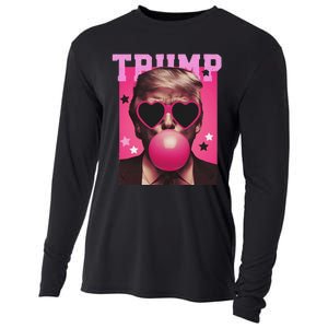 Trump Blowing Christmas Trump Cooling Performance Long Sleeve Crew