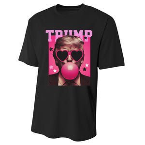 Trump Blowing Christmas Trump Performance Sprint T-Shirt