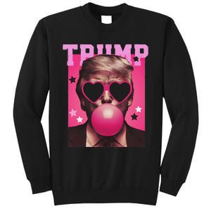 Trump Blowing Christmas Trump Tall Sweatshirt