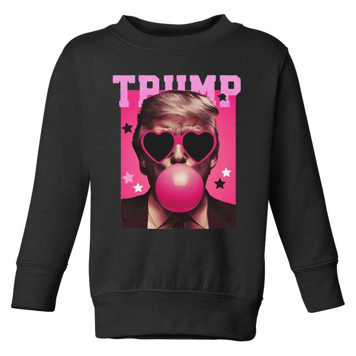 Trump Blowing Christmas Trump Toddler Sweatshirt