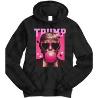 Trump Blowing Christmas Trump Tie Dye Hoodie