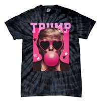 Trump Blowing Christmas Trump Tie-Dye T-Shirt