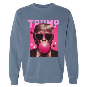 Trump Blowing Christmas Trump Garment-Dyed Sweatshirt