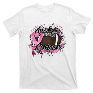 Tackle Breast Cancer October Football Game T-Shirt