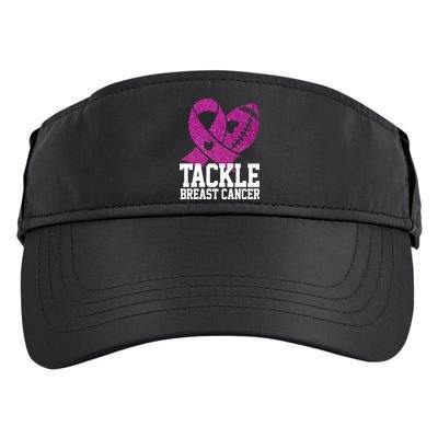Tackle Breast Cancer Football Ribbon Adult Drive Performance Visor