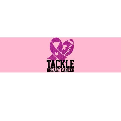 Tackle Breast Cancer Football Ribbon Bumper Sticker