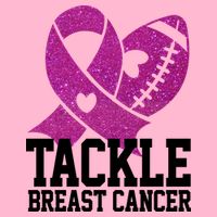 Tackle Breast Cancer Football Ribbon Baby Bodysuit