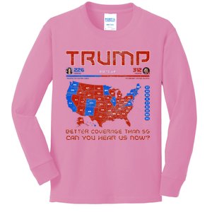 Trump Better Coverage Than 5g Can You Hear Us Now Kids Long Sleeve Shirt