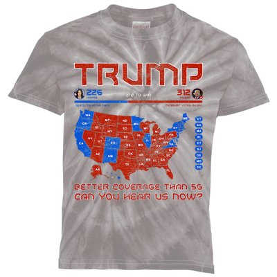 Trump Better Coverage Than 5g Can You Hear Us Now Kids Tie-Dye T-Shirt