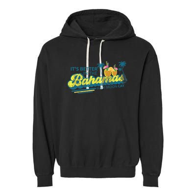 The Bahamas Cruise Half Moon Cay Travel Bahamas Vacation Garment-Dyed Fleece Hoodie