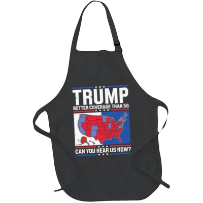 Trump Better Coverage Than 5g Can You Hear Us Now Full-Length Apron With Pockets