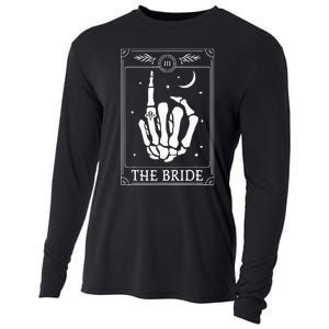 The Bride Coven Skeleton Hand Gothic Wedding Bachelorette Cooling Performance Long Sleeve Crew