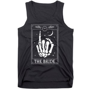 The Bride Coven Skeleton Hand Gothic Wedding Bachelorette Tank Top