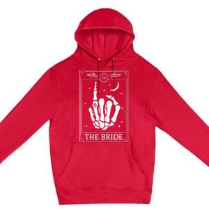 The Bride Coven Skeleton Hand Gothic Wedding Bachelorette Premium Pullover Hoodie