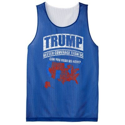 Trump Better Coverage Than 5g Can You Hear Us Now Usa Map Mesh Reversible Basketball Jersey Tank