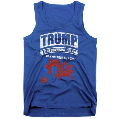 Trump Better Coverage Than 5g Can You Hear Us Now Usa Map Tank Top