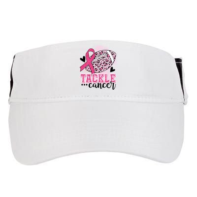 Tackle Breast Cancer Pink Ribbon Football Adult Drive Performance Visor