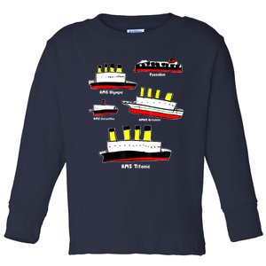 Titanic, Britanic, Carpathia, Poseidon, Titanic Toddler Long Sleeve Shirt