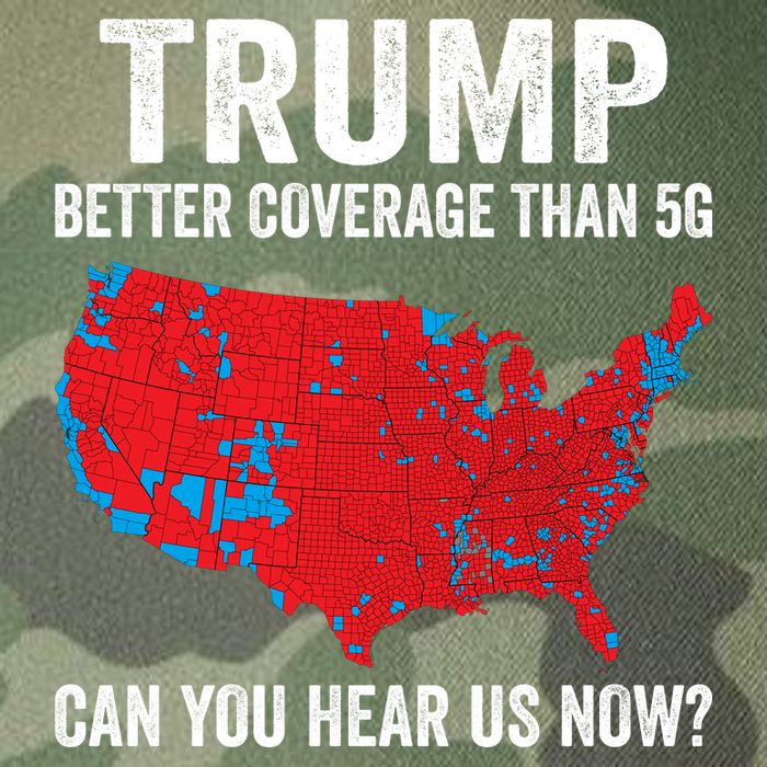 Trump Better Coverage Than 5g Can You Hear Us Now Legacy Tie Dye Trucker Hat