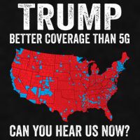 Trump Better Coverage Than 5g Can You Hear Us Now Ladies PosiCharge Tri-Blend Wicking Tank