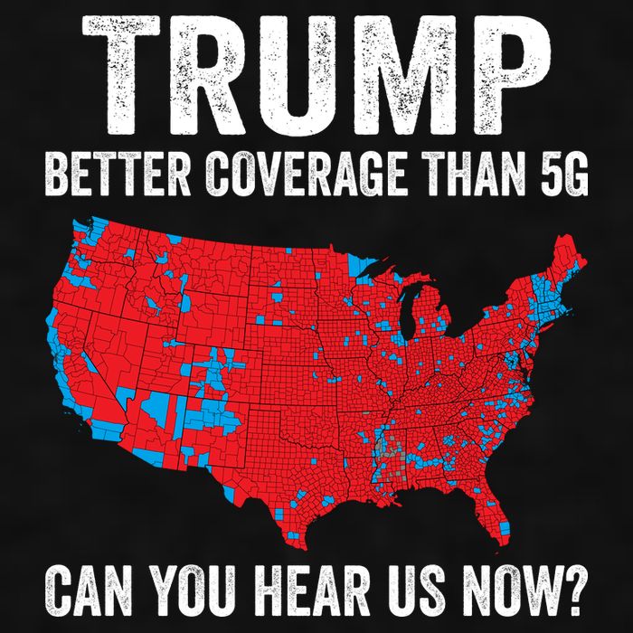 Trump Better Coverage Than 5g Can You Hear Us Now Ladies PosiCharge Tri-Blend Wicking Tank