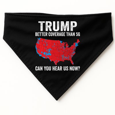 Trump Better Coverage Than 5g Can You Hear Us Now USA-Made Doggie Bandana