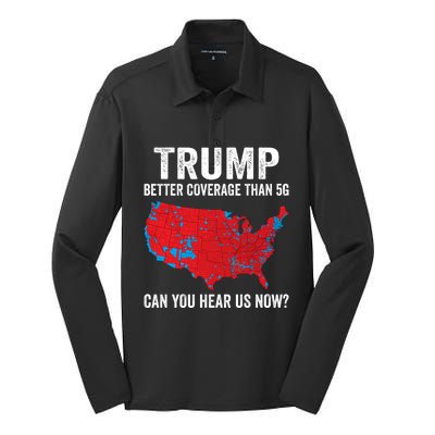 Trump Better Coverage Than 5g Can You Hear Us Now Silk Touch Performance Long Sleeve Polo