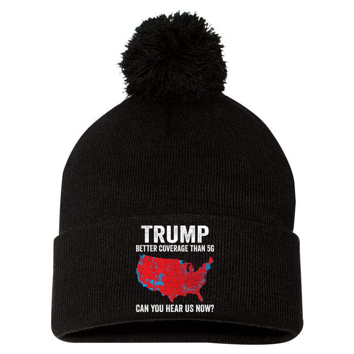 Trump Better Coverage Than 5g Can You Hear Us Now Pom Pom 12in Knit Beanie